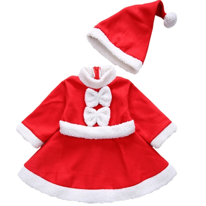 Tomtejurk met kerstmuts, 2-4 jaar in de groep SPEELGOED, KINDER- & BABYPRODUCTEN / Speelgoed / Gemaskered kostuums bij TP E-commerce Nordic AB (38-81620)