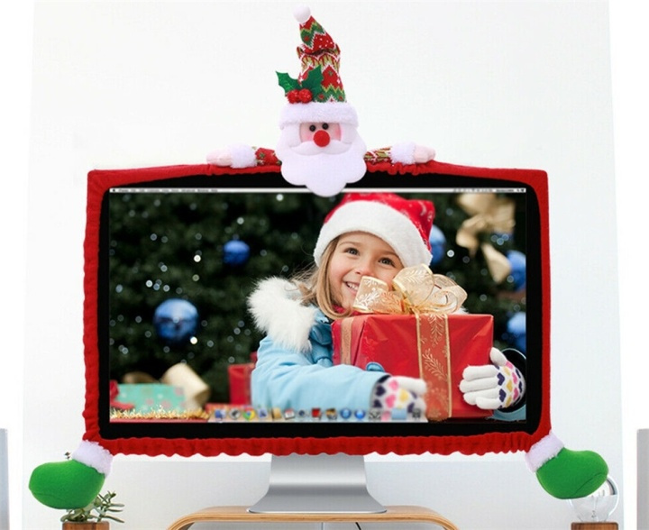 Decoratieve kerstman voor schermen in de groep COMPUTERS & RANDAPPARATUUR / Computeraccessoires / Overige bij TP E-commerce Nordic AB (38-81624)