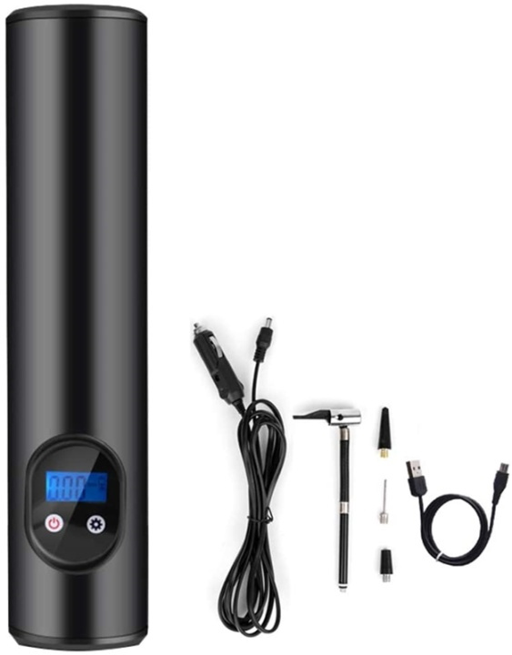 Portabel luftkompressor, Svart in de groep AUTO / Auto-accessoires / Andere auto-accessoires bij TP E-commerce Nordic AB (38-81662)