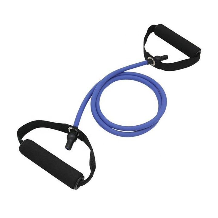 Weerstandsband/elastiek met handvat, Blauw in de groep SPORT, VRIJE TIJD & HOBBY / Oefen materiaal / Training-accessoires bij TP E-commerce Nordic AB (38-81689)