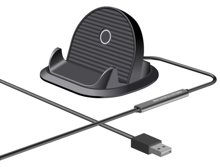 Qi snellaadstandaard voor smartphone, zwart in de groep SMARTPHONE & TABLETS / Opladers & Kabels / Draadloze Qi-oplader bij TP E-commerce Nordic AB (38-81723)