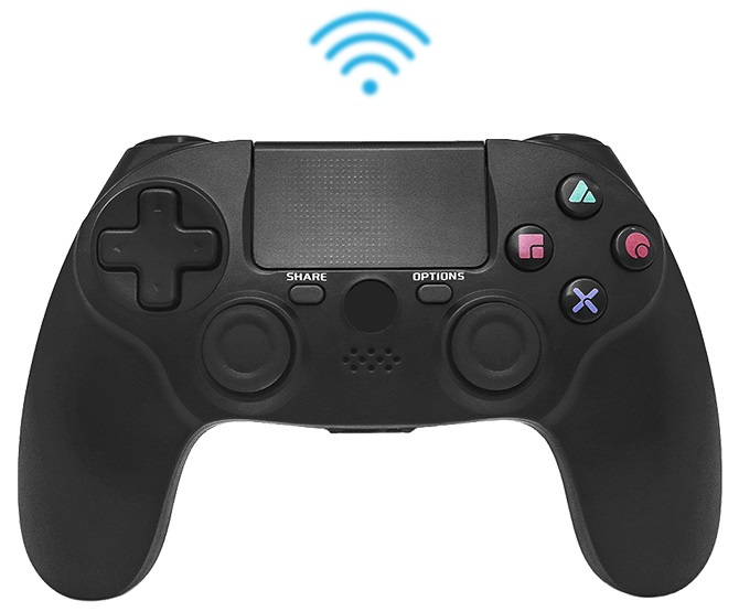 Draadloze Bluetooth-controller compatibel met PS4, Zwart in de groep HOME ELECTRONICS / Spelconsoles en accessoires / Sony PlayStation 4 bij TP E-commerce Nordic AB (38-81764)