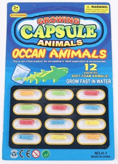 Magic Growing Capsules, 12-pack - Zeedieren in de groep SPEELGOED, KINDER- & BABYPRODUCTEN / Speelgoed / Speelgoed bij TP E-commerce Nordic AB (38-81777)