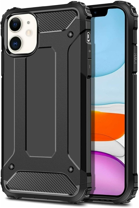 Schokbestendig Armor-hoesje voor iPhone 12 mini, Zwart in de groep SMARTPHONE & TABLETS / Mobielbescherming / Apple / iPhone 12 Mini / Hoesjes bij TP E-commerce Nordic AB (38-81829)