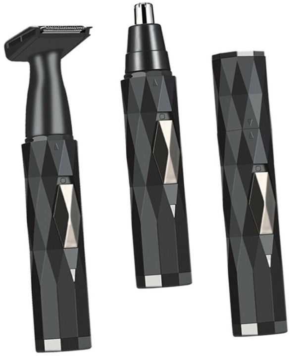 Neus- en gezichtshaartrimmer, zwart in de groep BEAUTY & HEALTH / Haar & Styling / Scheren & Trimmen / Neushaartrimmer bij TP E-commerce Nordic AB (38-81919)