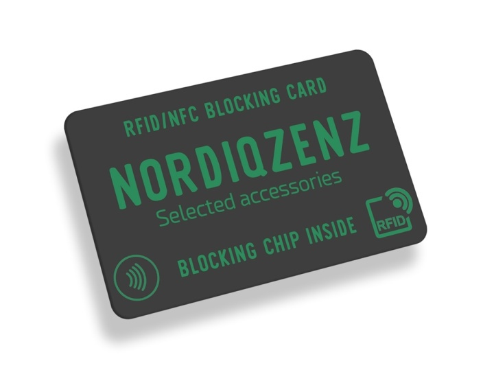 NORDIQZENZ RFID/NFC-blokkeerkaart, bescherming tegen skimming! in de groep SPORT, VRIJE TIJD & HOBBY / Leuke dingen / Handige spullen bij TP E-commerce Nordic AB (38-81926)