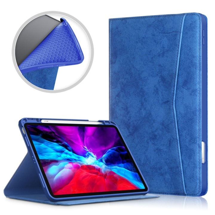Hoes met zak voor iPad Air 4 (2020), Blauw in de groep SMARTPHONE & TABLETS / Tablet bescherming / Apple iPad bij TP E-commerce Nordic AB (38-81961)