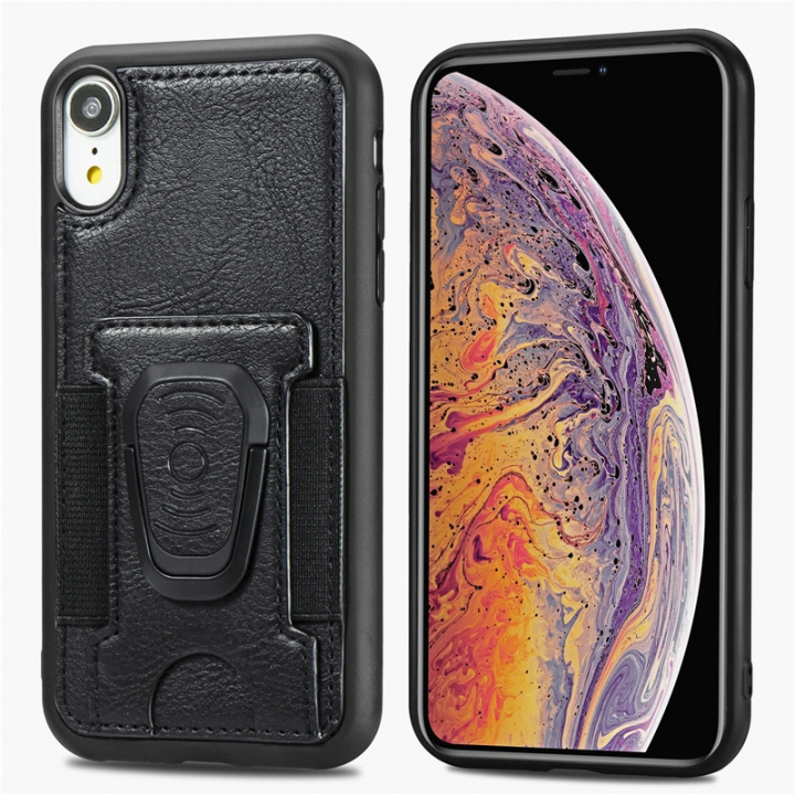 Telefoonhoesje met ringhouder voor iPhone 12 mini, Zwart in de groep SMARTPHONE & TABLETS / Mobielbescherming / Apple / iPhone 12 Mini / Hoesjes bij TP E-commerce Nordic AB (38-81984)