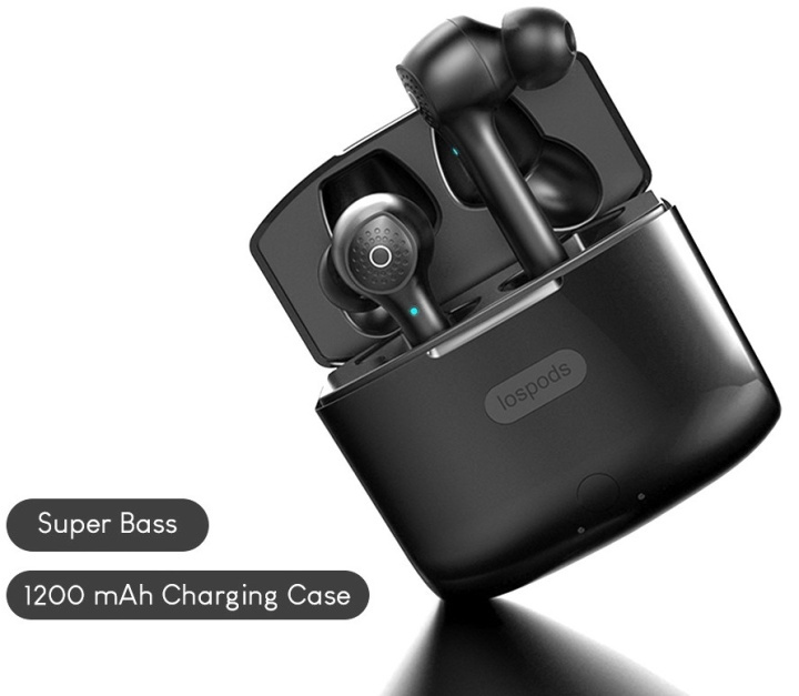 Echte draadloze hoofdtelefoon met Bluetooth V 5.0, zwart in de groep HOME ELECTRONICS / Audio & Beeld / Koptelefoon & Accessoires / Koptelefoon bij TP E-commerce Nordic AB (38-82086)
