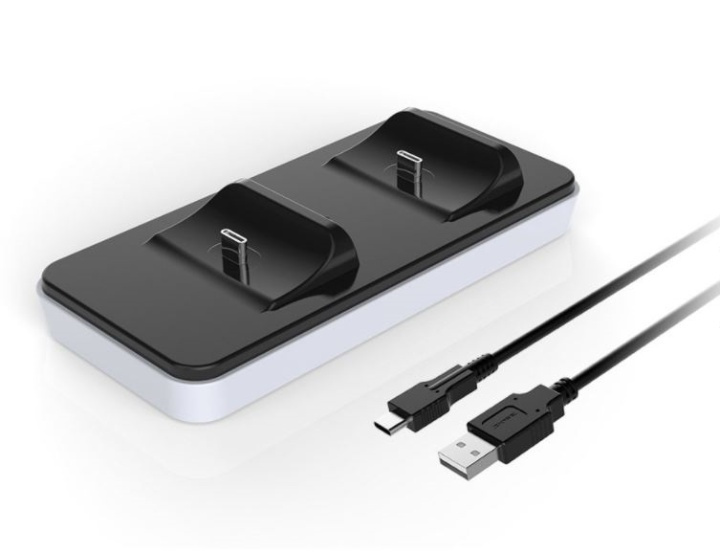 Dobe Dubbel Oplaadstation voor 2 PS5 DualSense-controllers in de groep HOME ELECTRONICS / Spelconsoles en accessoires / Sony PlayStation 5 / Accessoires bij TP E-commerce Nordic AB (38-82094)