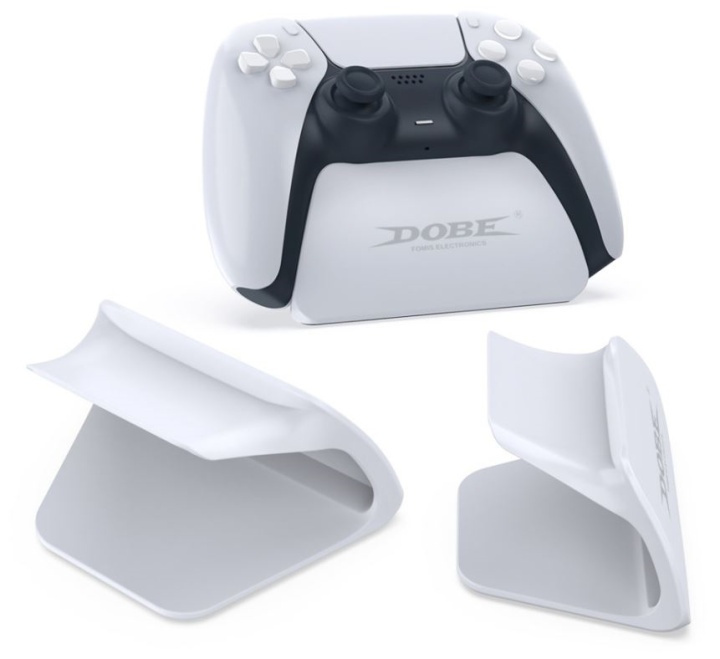 Dobe Statief voor PS5 DualSense controller, Wit in de groep HOME ELECTRONICS / Spelconsoles en accessoires / Sony PlayStation 5 bij TP E-commerce Nordic AB (38-82102)