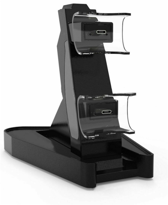 Statief met opladen voor 2 x PS5-controller in de groep HOME ELECTRONICS / Spelconsoles en accessoires / Sony PlayStation 5 / Accessoires bij TP E-commerce Nordic AB (38-82103)