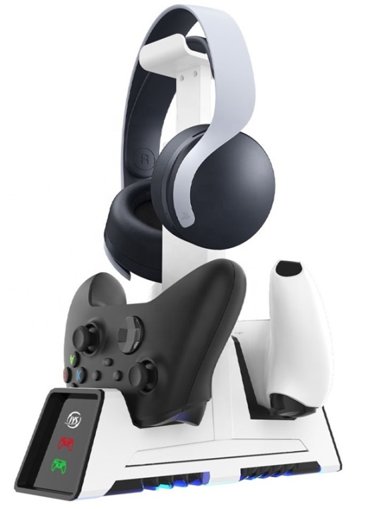 Oplaadstation voor gamecontrollers met headsethouder in de groep HOME ELECTRONICS / Spelconsoles en accessoires / Xbox One bij TP E-commerce Nordic AB (38-82112)