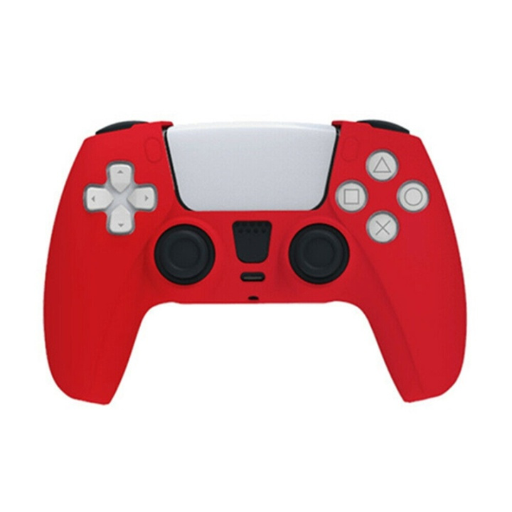 Silicone grip for PlayStation 5 (PS5) controller, Red in de groep HOME ELECTRONICS / Spelconsoles en accessoires / Sony PlayStation 5 bij TP E-commerce Nordic AB (38-82122)
