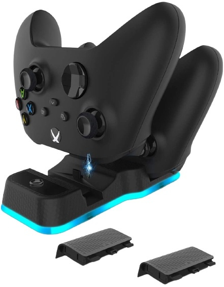 Dubbele oplader voor Xbox Series-controller incl. batterijpack in de groep HOME ELECTRONICS / Spelconsoles en accessoires / Xbox Series X / Accessoires bij TP E-commerce Nordic AB (38-82147)