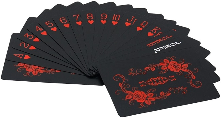 Speelkaarten - Poker formaat, Zwart-Rood in de groep SPEELGOED, KINDER- & BABYPRODUCTEN / Speelgoed / Bordspellen / Familiespellen bij TP E-commerce Nordic AB (38-82278)