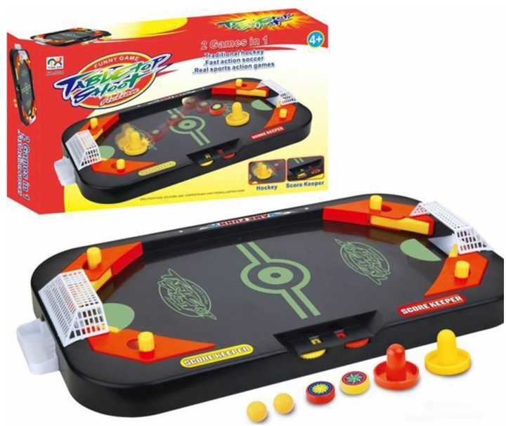 2 in 1, Hockey + Voetbalspel in de groep SPEELGOED, KINDER- & BABYPRODUCTEN / Spelletje / Bordspellen bij TP E-commerce Nordic AB (38-82383)