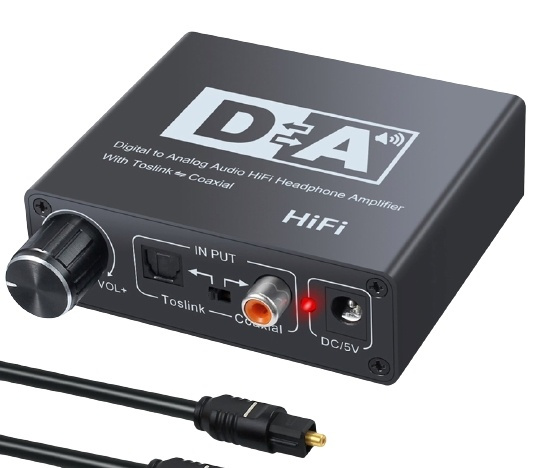 Digitaal naar Analoog audio-omzetter, plug-and-play in de groep COMPUTERS & RANDAPPARATUUR / Computerkabels / Signaal converter bij TP E-commerce Nordic AB (38-82387)