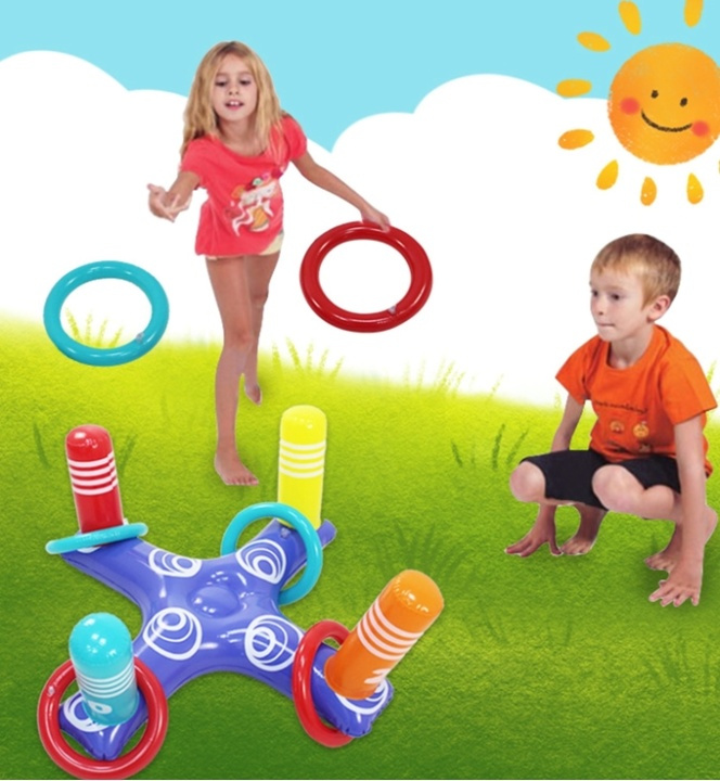 Ringwerpen Spel, Opblaasbaar in de groep SPEELGOED, KINDER- & BABYPRODUCTEN / Buitenspeelgoed / Tuinspeelgoed bij TP E-commerce Nordic AB (38-82435)