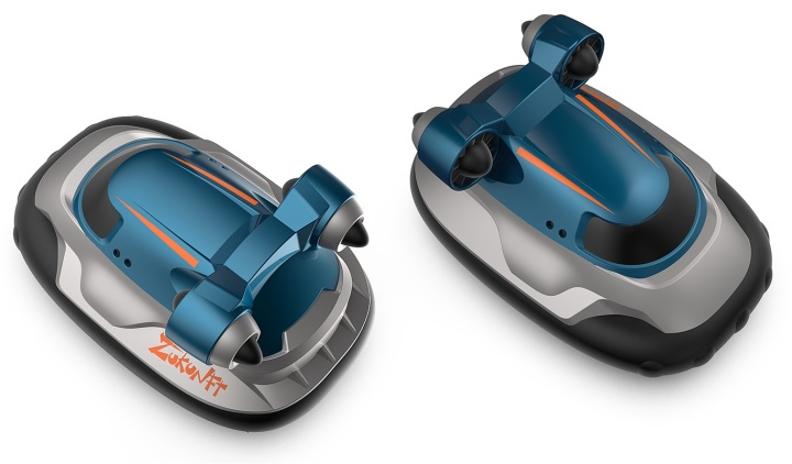 2.4G Mini Hovercraft - Radiostyrd Svävare, 1:16, Blå in de groep SPEELGOED, KINDER- & BABYPRODUCTEN / Op afstand bestuurbaar / Afstand bestuurbare boten bij TP E-commerce Nordic AB (38-82485)