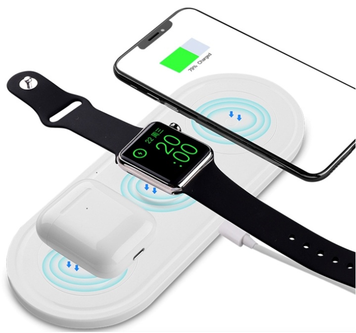 Draadloze 3 in 1 lader in de groep SMARTPHONE & TABLETS / Opladers & Kabels / Draadloze Qi-oplader bij TP E-commerce Nordic AB (38-82511)