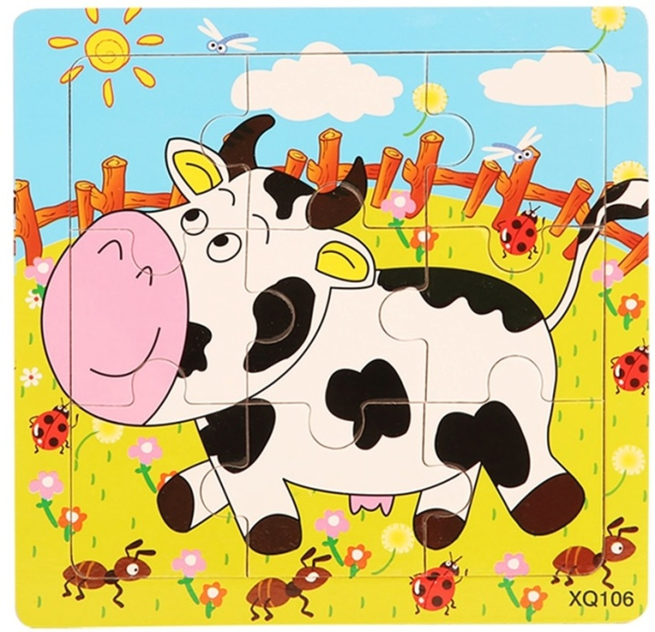 9-delige puzzel, Ko in de groep SPEELGOED, KINDER- & BABYPRODUCTEN / Speelgoed / Kinderpuzzel bij TP E-commerce Nordic AB (38-82596)