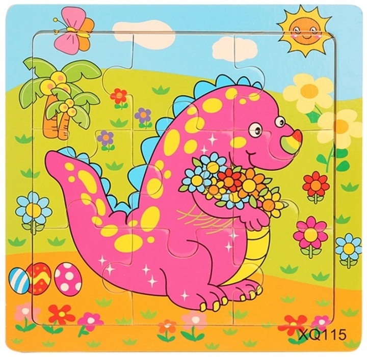 9-bitars pussel, Dinosaur in de groep SPEELGOED, KINDER- & BABYPRODUCTEN / Speelgoed / Puzzels bij TP E-commerce Nordic AB (38-82600)