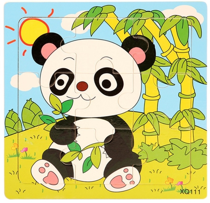 Puzzel van 9 stukjes, Panda in de groep SPEELGOED, KINDER- & BABYPRODUCTEN / Speelgoed / Kinderpuzzel bij TP E-commerce Nordic AB (38-82604)