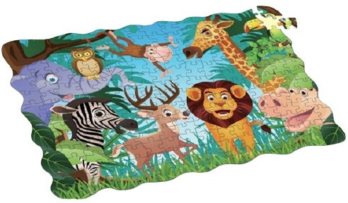 208-bit puzzle, Jungle in de groep SPEELGOED, KINDER- & BABYPRODUCTEN / Speelgoed / Kinderpuzzel bij TP E-commerce Nordic AB (38-82614)