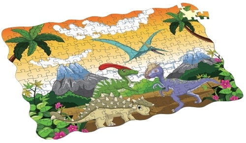 208-bit puzzle, Dinosauriërs, Velociraptor in de groep SPEELGOED, KINDER- & BABYPRODUCTEN / Speelgoed / Puzzels bij TP E-commerce Nordic AB (38-82615)