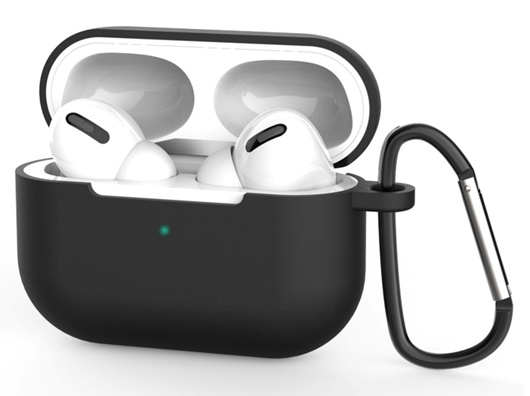 Siliconen schaal met haak voor Airpods Pro, Zwart in de groep HOME ELECTRONICS / Audio & Beeld / Koptelefoon & Accessoires / Accessoires bij TP E-commerce Nordic AB (38-82792)