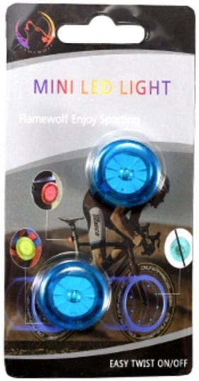 Fietswielverlichting, blauw in de groep SPORT, VRIJE TIJD & HOBBY / Sportuitrusting / Fietsaccessoires / Fietsverlichting bij TP E-commerce Nordic AB (38-82964)