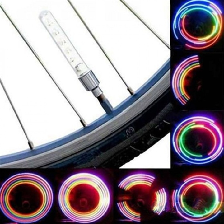 LED-verlichting x 2 voor fietswielen in 5 kleuren in de groep SPORT, VRIJE TIJD & HOBBY / Sportuitrusting / Fietsaccessoires / Fietsverlichting bij TP E-commerce Nordic AB (38-82966)