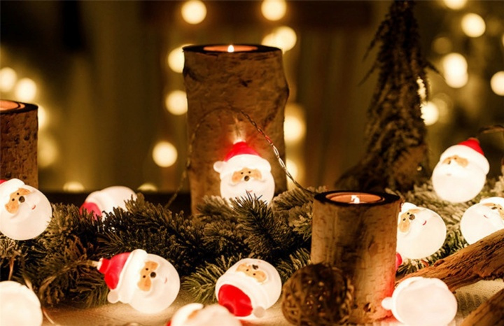Decoratieve kerstslinger 3m, Santa\'s in de groep HOME ELECTRONICS / Verlichting / LED strips bij TP E-commerce Nordic AB (38-83014)