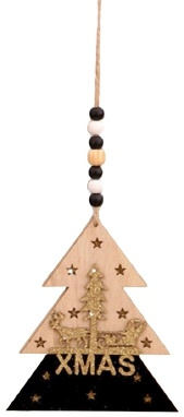 Kersthanger van hout, Kerstboom in de groep HUISHOUDEN & TUIN / Interieur / Kerstversiering bij TP E-commerce Nordic AB (38-83030)