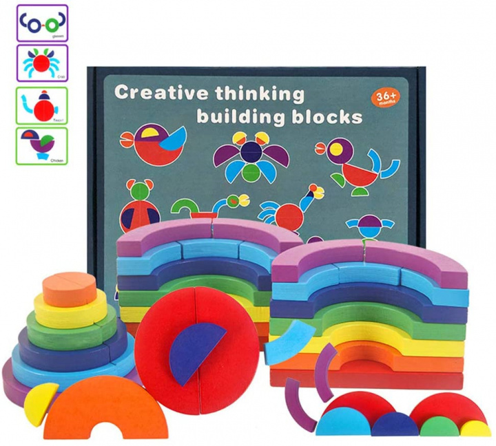Educatieve patroonpuzzel voor kinderen in de groep SPEELGOED, KINDER- & BABYPRODUCTEN / Speelgoed / Bouwspeelgoed / Bouwblokken bij TP E-commerce Nordic AB (38-83070)