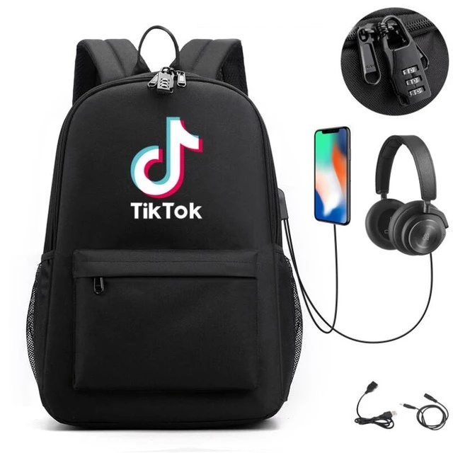 Rugzakuitgang voor koptelefoon en powerbank, TikTok in de groep SPEELGOED, KINDER- & BABYPRODUCTEN / Reizen / Kindertassen / Rugzakken bij TP E-commerce Nordic AB (38-83110)