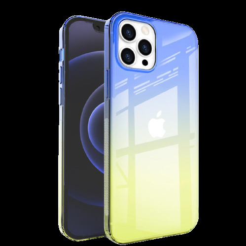 Slanke hoes in TPU voor iPhone 13, Blauw / Geel in de groep SMARTPHONE & TABLETS / Mobielbescherming / Apple / iPhone 13 / Hoesjes bij TP E-commerce Nordic AB (38-83139)