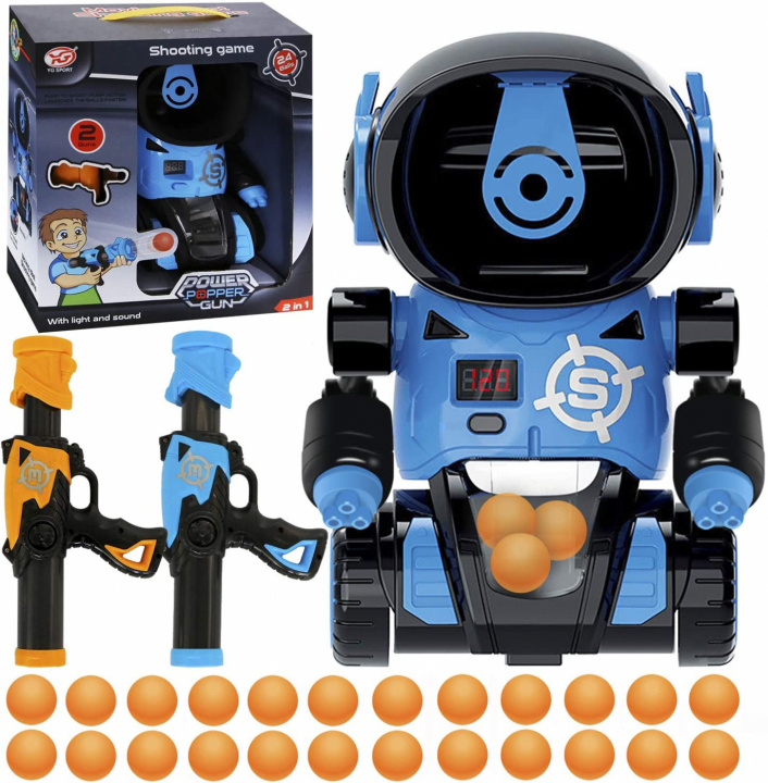 Robot Target shooting game with two air pump guns in de groep SPEELGOED, KINDER- & BABYPRODUCTEN / Buitenspeelgoed / Actie spel bij TP E-commerce Nordic AB (38-83171)