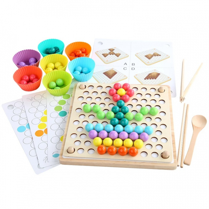 Pedagogisch spel voor het leren van kleuren en vormen in de groep SPEELGOED, KINDER- & BABYPRODUCTEN / Spelletje / Kinderspellen bij TP E-commerce Nordic AB (38-83264)