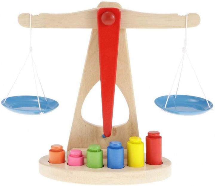 Houten weegschaal in de groep SPEELGOED, KINDER- & BABYPRODUCTEN / Speelgoed / Klein huis en rollenspel bij TP E-commerce Nordic AB (38-83267)