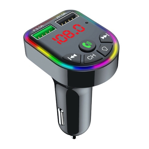 FM-zender met Bluetooth en 2 x USB-oplaadpoort 3.1/1.0 A in de groep AUTO / Autoaudio & Multimedia / FM-zender bij TP E-commerce Nordic AB (38-83312)