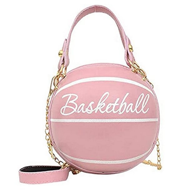 Handtas basketbal met kettingen, Roze/Goud in de groep SPEELGOED, KINDER- & BABYPRODUCTEN / Reizen / Kindertassen / Rugzakken bij TP E-commerce Nordic AB (38-83325)