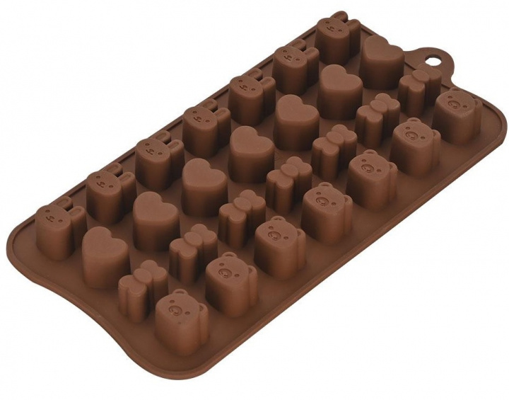 Chocolate mold tray, 4 shapes in de groep HUISHOUDEN & TUIN / Keukengerei / Bakaccessoires bij TP E-commerce Nordic AB (38-83364)