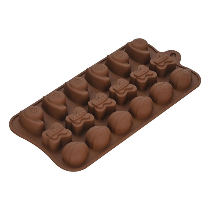 Chocolate mold tray, 3 shapes in de groep HUISHOUDEN & TUIN / Keukengerei / Bakaccessoires bij TP E-commerce Nordic AB (38-83366)