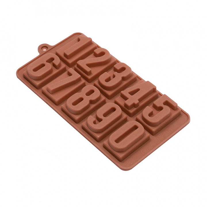 Chocolate mold tray, Numbers in de groep HUISHOUDEN & TUIN / Keukengerei / Bakaccessoires bij TP E-commerce Nordic AB (38-83367)