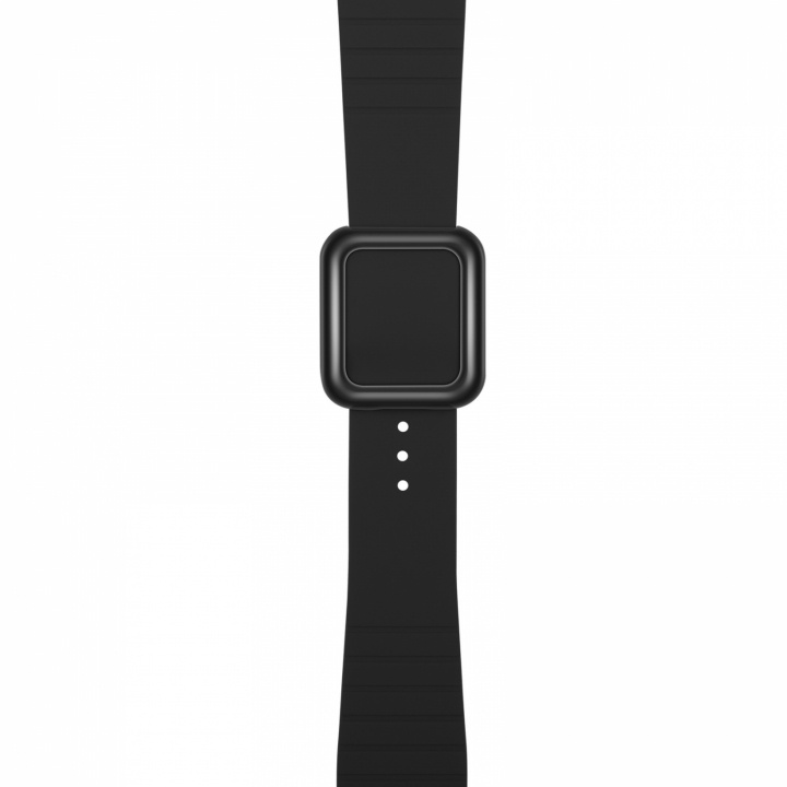 Horlogeband van siliconen voor Apple Watch 42/44/45mm, Zwart in de groep SMARTPHONE & TABLETS / Training, thuis & vrije tijd / Apple Watch & Accessoires / Accessoires bij TP E-commerce Nordic AB (38-83404)