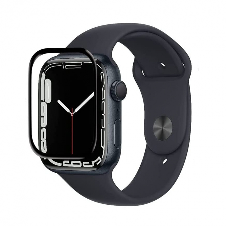 Skärmskydd i härdat glas till Apple watch 7, 45mm in de groep SMARTPHONE & TABLETS / Training, thuis & vrije tijd / Apple Watch & Accessoires / Accessoires bij TP E-commerce Nordic AB (38-83408)