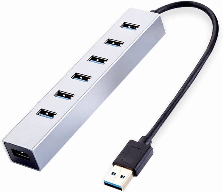 USB Hub, 7-poorten in de groep COMPUTERS & RANDAPPARATUUR / Computeraccessoires / USB-hubs bij TP E-commerce Nordic AB (38-83559)