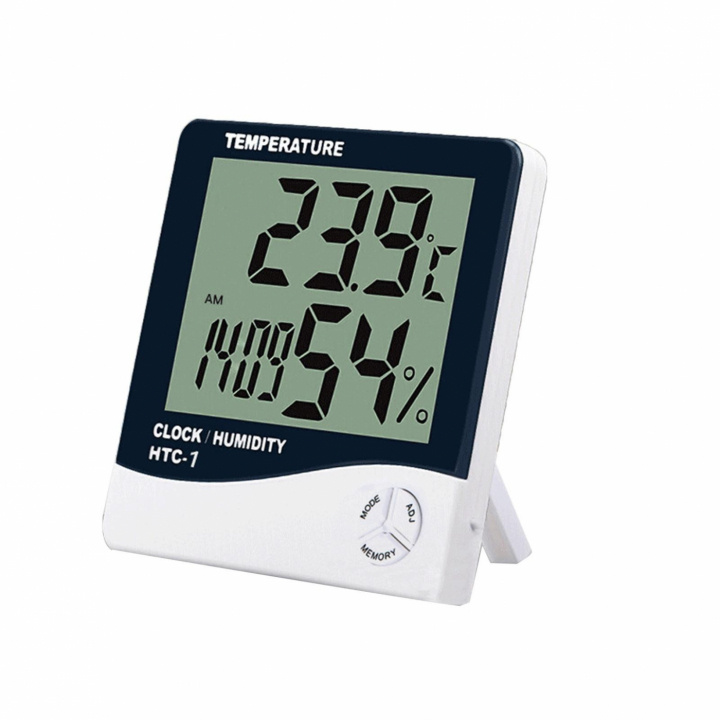Handige wekker met temperatuur en luchtvochtigheid in de groep HUISHOUDEN & TUIN / Horloges & Tellers / Wekkers bij TP E-commerce Nordic AB (38-83634)